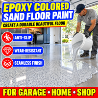 Résine époxy bicomposante économique pour revêtement de sol, sans solvant, haute brillance, peinture pour béton, vente en gros, fabricant OEM
