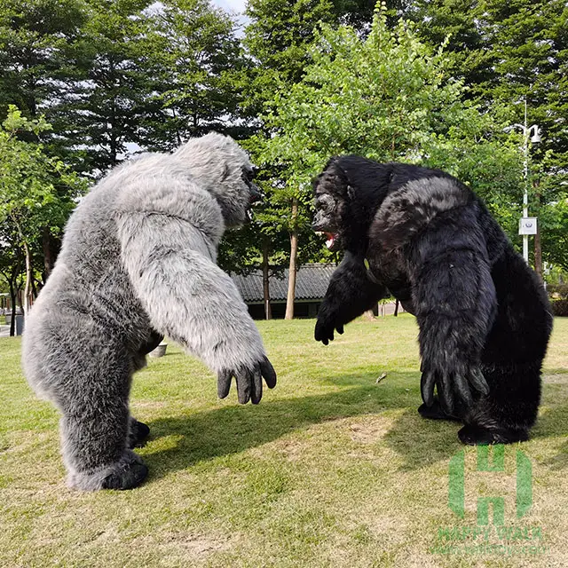 2.6m personnalisé King Kong singe gorille mascotte Costume unisexe en peluche gonflable gorille mascotte Costume Costume pour adultes pour carnaval