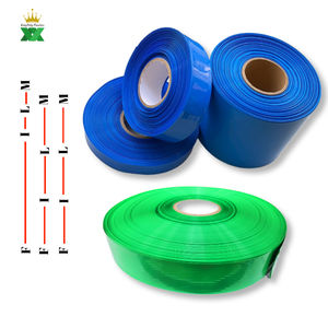 Matériau en <span class=keywords><strong>PVC</strong></span> à <span class=keywords><strong>manchon</strong></span> thermorétractable bleu pour batterie au lithium couvrant l'assemblage de la batterie - Product Image 2