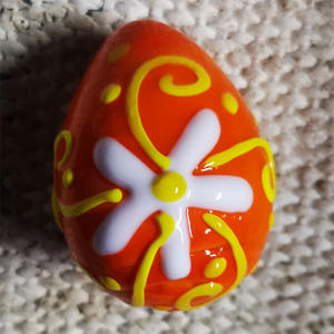 50x37mm gros oeuf fait à la main fleur marbre <span class=keywords><strong>verre</strong></span> 90 grammes forme d'oeuf billes <span class=keywords><strong>de</strong></span> <span class=keywords><strong>verre</strong></span> Six conception oeufs <span class=keywords><strong>de</strong></span> pâques jouet couleur galet billes - Product Image 2