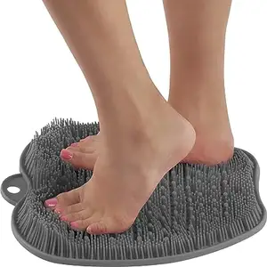 샤워 및 발 클리너에서 사용하기위한 맞춤형 실리콘 샤워 발 스크러버, 발의 통증 감소