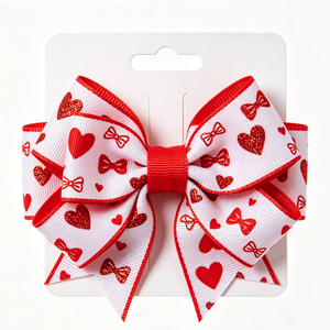 Lazo de grosgrain 100% poliéster al por mayor con diseño de corazón y mariposa para decoración de cajas de regalo de chocolate de San Valentín - Product Image 4