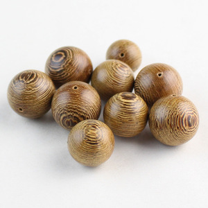 Perles rondes en bois de aile de poulet, petites et grandes, pour la fabrication de bijoux et l'artisanat - Product Image 2