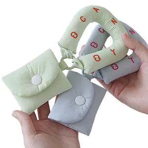 Toptan yumuşak dokunmatik şeker renk naylon Mini sevimli çanta kulaklık kulaklık koruyucu taşıma için güzel çanta