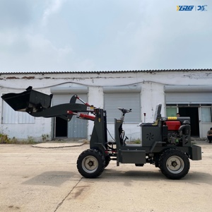 Chargeuse sur pneus compacte diesel 4x4 modèle 907 <span class=keywords><strong>de</strong></span> YGZG, prix usine, haute efficacité pour les petits chantiers d'excavation - Product Image 2