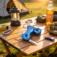 Pince multifonction EDC en acier inoxydable, outil de poche pliable pour le camping, la survie en plein air, la randonnée, la pêche, la réparation DIY, outils à main