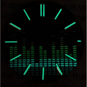 Cadran de montre personnalisé 31,8 mm vert lumineux avec symboles musicaux, pièces de rechange modifiées pour mouvement NH35 - Product Image 2