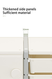 أثاث أطفال، خزانة بلاستيكية لتخزين ألعاب الأطفال، رف كتب وألعاب، منظم تخزين للأطفال - Product Image 4