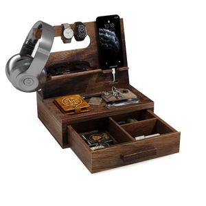 Organizador de Joyas de Madera con Cajón y Espejo para Almacenamiento y Exhibición en Escritorio - Product Image 4