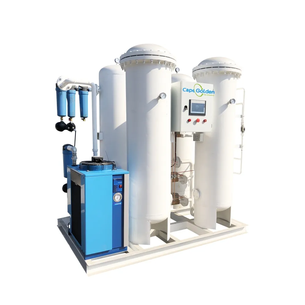 Générateur d'oxygène Psa haute pureté 100% ml, fournitures centrales pour hôpital, pour le remplissage des cylindres, facile à installer