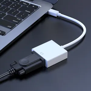 Jasoz Mini DP To Vga Adapter Port Converter Mini Displayport Male To Vga 1080p60Hz PVC Female Cable