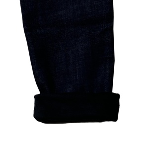 جينز رجالي عالي الجودة للأعمال، تصميم شتوي سميك مخصص، رسمي بخصر متوسط، غسيل داكن، ثقيل الوزن، بسحاب أمامي، ODM - Product Image 5