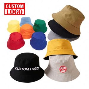 Oem Blank Design You Own Custom <b>Reversible</b> <b>Bucket</b> <b>Hat</b> Wholesale Cotton Sun Custom Logo Embroidery <b>Bucket</b> <b>Hat</b> Custom - Product Image 1
