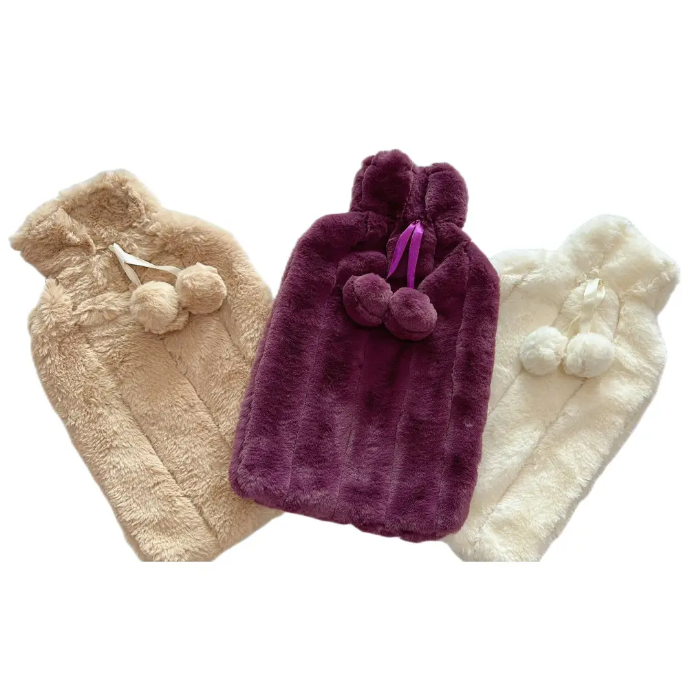 Winter warmer rubber hot water bottle for European market with super soft cover