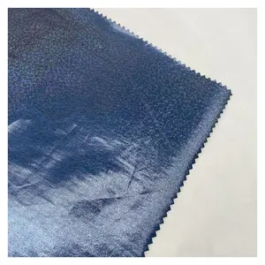 Laser dot 100% polyester foil print 300T semi dull pongee fabrics for dress