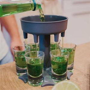 Dispensador de vino para vino blanco y tinto, dispensador de seis tazas, dispensador de vino en forma de embudo, dispensadores de bebidas y jugos - Product Image 1