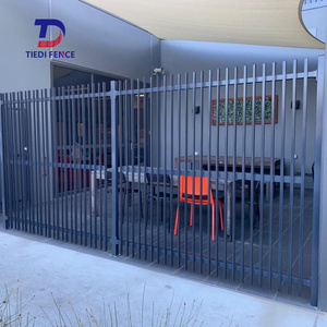 Kunden spezifisches Design Hohl quadrat rohr Eisenzaun Europäischer Schmiedeeisen zaun Horizontale Palisade Stahlrohr Gartenzaun platte - Product Image 6