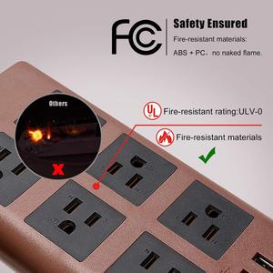 El poder inteligente de con cargador USB supresor de picos de tensión - Product Image 4