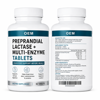 Services de fabrication clé en main et d'approvisionnement pour comprimés multi-enzymes lactases OEM/ODM, formule personnalisée, emballage et services de fabrication sous marque privée