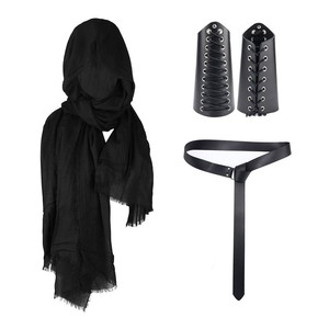 En stock en EE. UU. Armadura de hombro de cuero sintético estilo medieval, conjunto de disfraz de caballero con protectores de brazo para fiesta de Halloween - Product Image 4