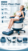 Chaise EMS Commerciale pour le remodelage corporel – Équipement de tonification des muscles abdominaux, des hanches et des cuisses pour la gym et le spa