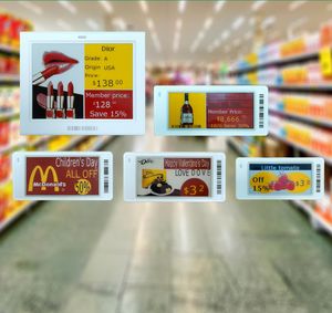 Étiquette de rayon électronique E-Ink de 2,66 pouces avec WiFi/NFC, autonomie de batterie de 5 à 7 ans, étanchéité IP65 pour les prix et la signalétique en magasin - Product Image 1