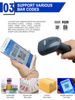 Escáner de Código de Barras 2D Inalámbrico Android Syble Factory XB-6255M 1D 2D QR PDF417, Lector de Códigos de Barras 2D Portátil con Cable, Gran Venta