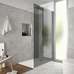 Modernes Rahmenloses Glasduschkabinen-Set, Zwei Begehbare Komplette Duschtüren für Hotel oder Villa, aus Gehärtetem Glas im Rahmenlosen Design - Product Image 3