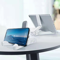 Support de téléphone portable de bureau portable, support de tablette réglable multifonctionnel pliable