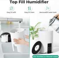 2025 intelligent WIFI contrôle humidificateur électrique pur diffuseur d'huile essentielle ultrasons chaud froid brume humidificateur d'air pour grande chambre