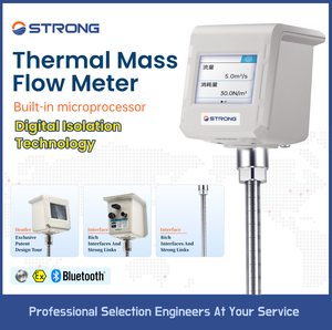 Hoogwaardige roestvrijstalen thermische gasmassastroomregelaar, aanpasbaar OEM, lucht/waterstofmeting, +/-0,5% nauwkeurigheid, 1 jaar garantie - Product Image 4