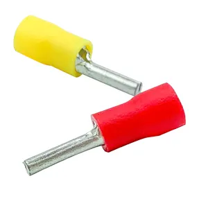 wholesale price Heat Shrink Fully insulated high temperature PTV Pin terminals lug copper terminals cable terminal connector