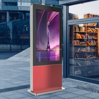 Pantalla de señalización digital de reproducción LCD de vídeo táctil para exteriores de 55 pulgadas para tienda minorista educación centro comercial y Metro tipo LED