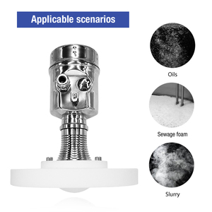 Sensori/trasmettitori di livello radar a marchio proprio, adatti per serbatoi di stoccaggio di olio idraulico e fluidi di trasferimento di calore. - Product Image 4