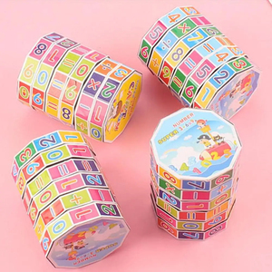 Juguete Montessori para niños, números matemáticos, cubo mágico, juguete, juego de rompecabezas, aprendizaje temprano, diversión educativa, calcular, juego de matemáticas - Product Image 3