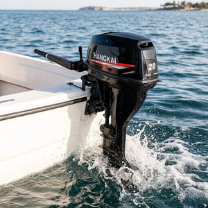 Moteurs hors-bord gonflables marins Hangkai à <span class=keywords><strong>prix</strong></span> compétitifs à vendre, moteur hors-bord à <span class=keywords><strong>essence</strong></span> 4 <span class=keywords><strong>temps</strong></span> à arbre court et long de 20 CV - Product Image 4