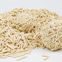 Litière pour chat en tofu de qualité supérieure, directement de l'usine, à base d'amidon végétal, agglomérante, écologique, jetable dans les toilettes, hautement absorbante, emballage personnalisé