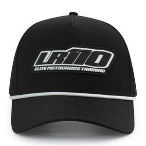 <span class=keywords><strong>หมวก</strong></span>แก๊ปเบสบอล Veracap HN10 สีดำ 5 แผง แบบกำหนดเอง พร้อมเชือกตกแต่ง ตัดด้วยเลเซอร์ รูระบายอากาศ <span class=keywords><strong>หมวก</strong></span>กีฬา - Product Image 4