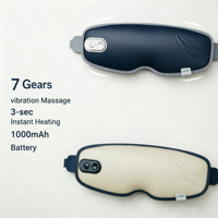 Masseur oculaire intelligent avec chaleur et pression d'air, masque oculaire pliable sans fil, contrôle de la minuterie pour le sommeil, les yeux secs, les migraines