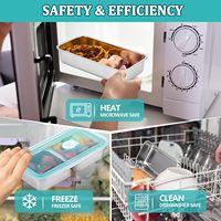 Boîte à bento divisée en acier inoxydable 304 avec couvercle en silicone, boîte à lunch portable, récipient de rangement pour collations étanche pour enfants et adultes