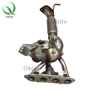 Convertisseur catalytique en acier inoxydable de collecteur d'échappement avant de haute qualité pour <span class=keywords><strong>Mazda</strong></span> <span class=keywords><strong>3</strong></span> AXELA - Product Image 4