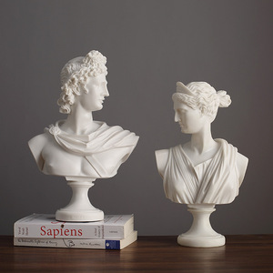 Busto de Resina Clásico Europeo David Venus, Escultura Decorativa para Hogar u Oficina, Estilos A, B, C, D - Product Image 1