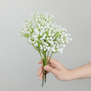 Venta caliente Gypsophila <span class=keywords><strong>Paniculata</strong></span> 30cm <span class=keywords><strong>Artificial</strong></span> Baby Breath Arreglo floral Flores DE BODA Decoraciones para el hogar - Product Image 2