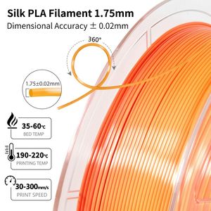 OEM/ODM <span class=keywords><strong>ISANMATE</strong></span> Nouveau filament de soie dégradé PLA brillant 300 mm/s pour imprimante 3d Nouveau 4 couleurs - Product Image 6