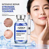 Ampoule réparatrice au peptide de soie GHK-Cu, sérum régénérant anti-âge pour la peau, OEM, étiquette privée, vente en gros