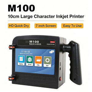 <span class=keywords><strong>Imprimante</strong></span> à jet d'encre portable Anchor M100 avec écran tactile pour le codage des matériaux flexibles, l'impression de numéros de lot, alimentée par batterie - Product Image 1