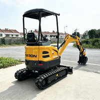 Mini-excavatrices CE EPA 1,5 tonne 1,7 tonne avec flèche pivotante