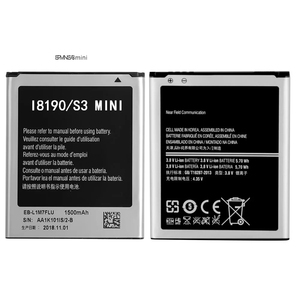Batterie De Remplacement d'origine Pour <span class=keywords><strong>Samsung</strong></span> Galaxy <span class=keywords><strong>S3</strong></span> <span class=keywords><strong>Mini</strong></span> S3Mini I8190N I8190 GT-I8190 GT-i8200 Avec NFC EB-L1M7FLU 1500mAh - Product Image 1