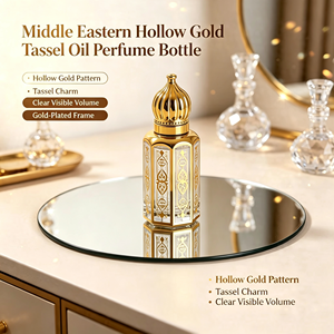 Wholesale Arabic Luxury Gold Roll on Glass <strong>Perfume</strong> Bottle 3ml 6ml 12ml for Oud <strong>Attar</strong> Fragrance Essential Oil - Product Image 4