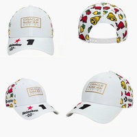 Gorra de Golf Personalizada de 5 Paneles, Perforada con Láser, Estructurada, de Corona Baja, con Parche de Silicona, Gorra de Alto Rendimiento con Cierre a Presión